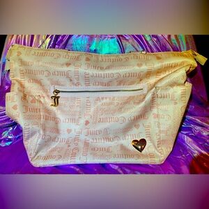 Juicy Couture Pink and Cream Tote Bag